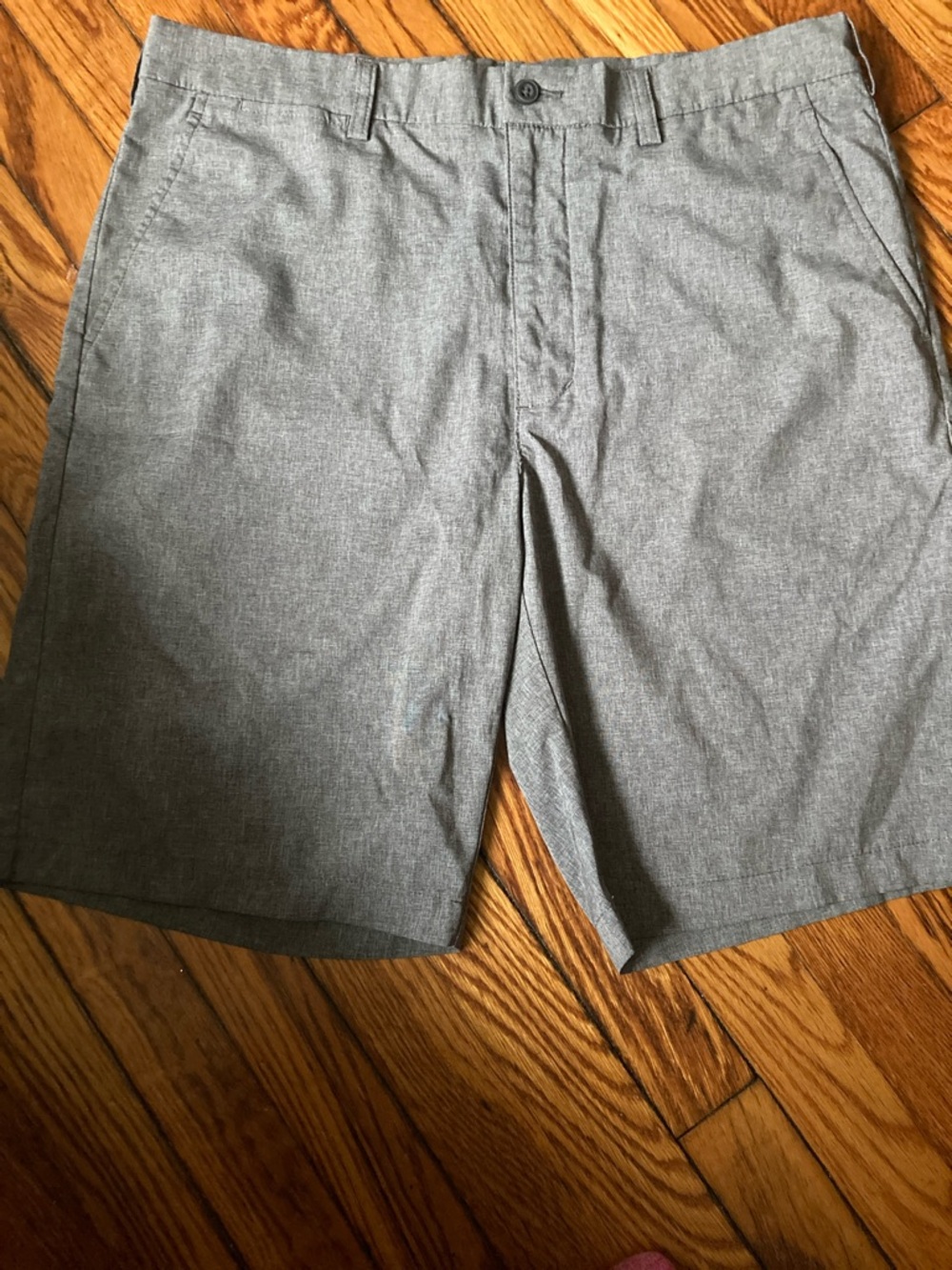 PGA Tour Gray Flat-Front Golf Shorts